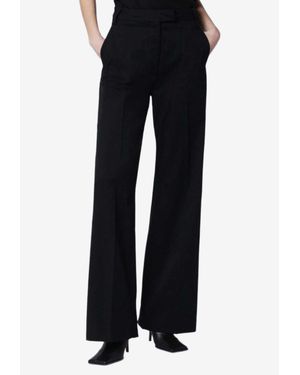 Thelatest Palazzo Straight-Leg Pants - Black