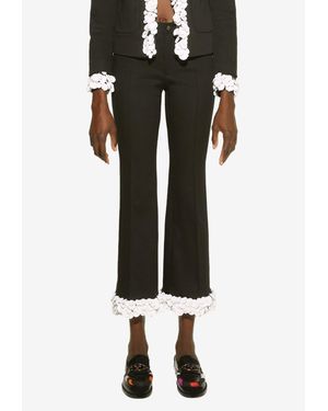 PUCCI Sequined-Hem Tailored Pants - Black