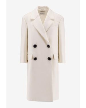 Givenchy Double-Breasted Wool Coat - Natural