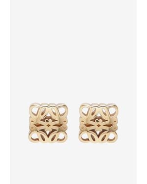 Loewe Anagram Bombé Stud Earrings - Natural
