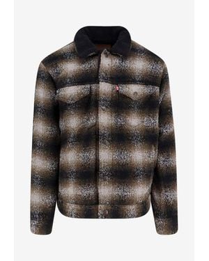 Levi's Jacket With Plaid Motif - Black