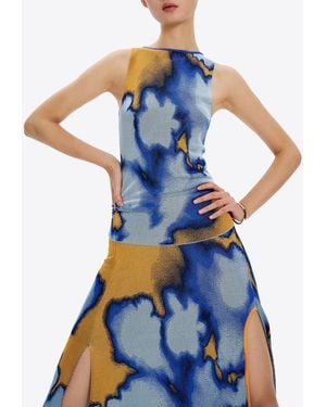 Ph5 Claire Tie-Dye Boatneck Top - Blue