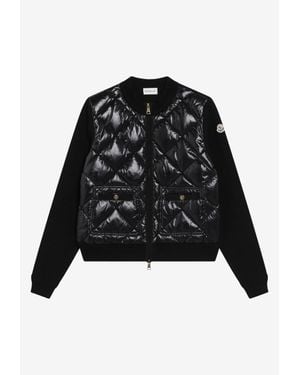 Moncler Padded Zip-Up Jacket - Black