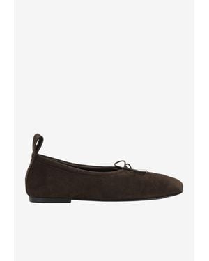 Alohas Rosalind Classic Suede Ballet Flats - White