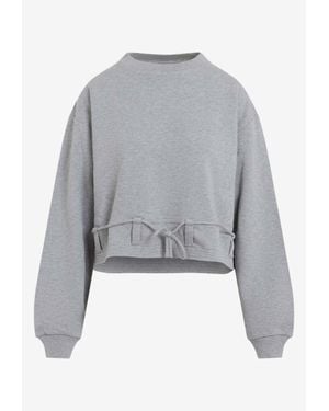 Dries Van Noten Haserfiela Cropped Sweatshirt - Grey