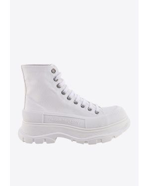 McQueen Tread Slick High-Top Sneakers - White