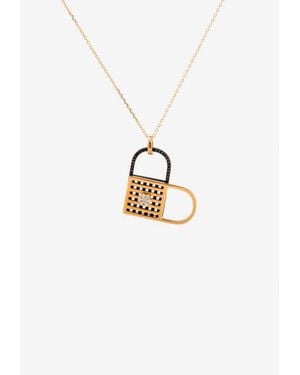 Djihan Unlock My Heart Diamond Necklace - White