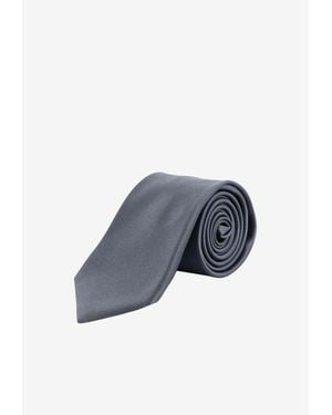 Kiton Classic Silk Tie - Blue