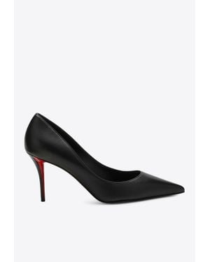 Christian Louboutin Miss Z 80 Leather Pumps - Black