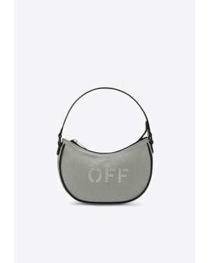 Off-White c/o Virgil Abloh Studded Off Shoulder Bag - Metallic