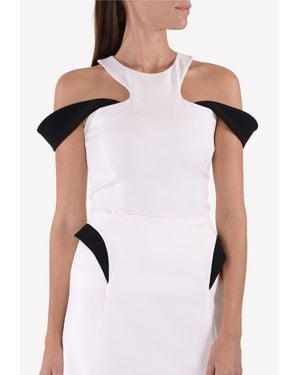 Mugler Off-Shoulder Top - White