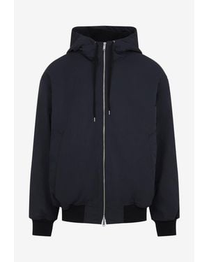 Studio Nicholson Wickett Hooded Windbreaker Jacket - Blue