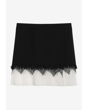 ミニスカート alexander mcqueen ASYMMETRICAL MINI SKIRT Alexander McQueen Asymmetric Mini Skirt | Black | FARFETCH