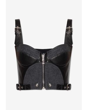 Versace Cropped Top - Black
