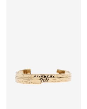 Givenchy Logo Tape Cuff Bracelet - Natural