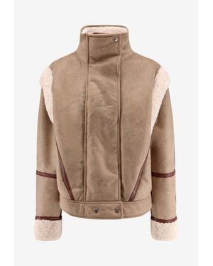 BOSS Cheerlea Shearling Jacket - Brown