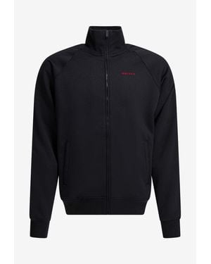 McQueen Logo Embroidered Track Jacket - Blue