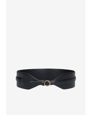 Alaïa Maxi Leather Belt - White