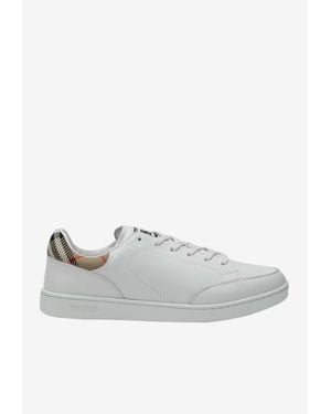 Burberry Set Leather Trainers - White