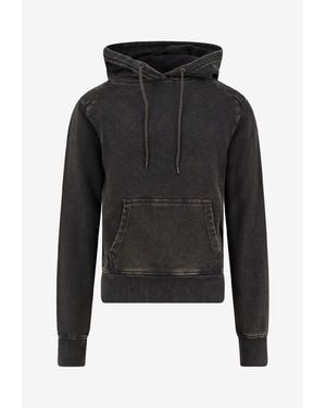 Entire studios Faded Hooded Sweatshirt - Black