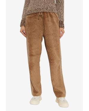 Moncler Drawstring Fleece Track Pants - Natural