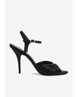 Balenciaga Dynastie 110 Satin Sandals - Black