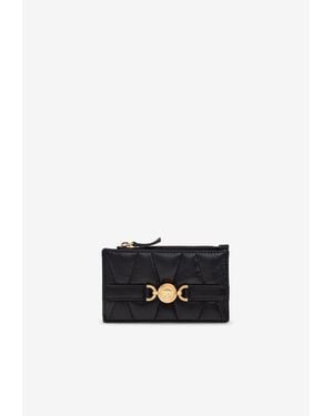 Versace Medusa '95 Quilted Zip Cardholder - White