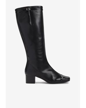 CAREL PARIS Starter 45 Leather Knee-High Boots - Black
