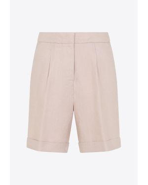 Peserico Linen Bermuda Short - White