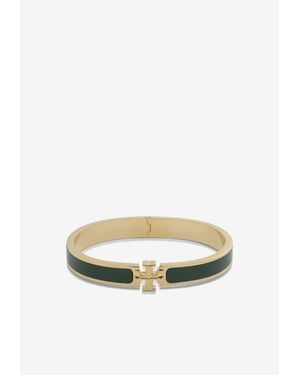 Tory Burch Medium Double T Bracelet - White