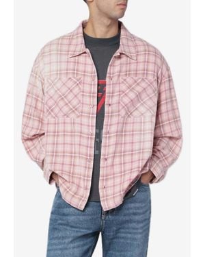 Represent Quartz Check Long-Sleeved Shirt - Pink