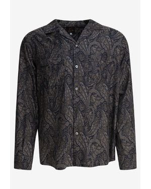 Needles One-Up Buttoned Shirt - Black