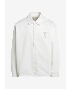 Ami Paris Ami De Coeur Patch Shirt - White