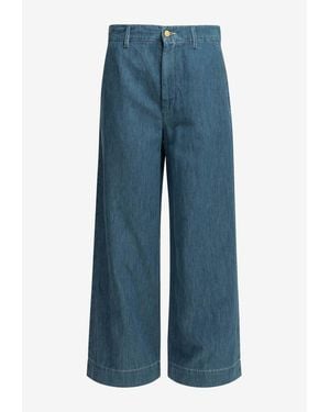 Max Mara Astice Wide-Leg Jeans - Blue