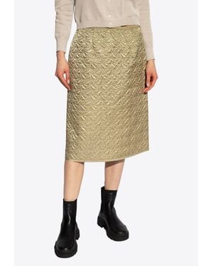 Moncler Quilted Skirt - Natural