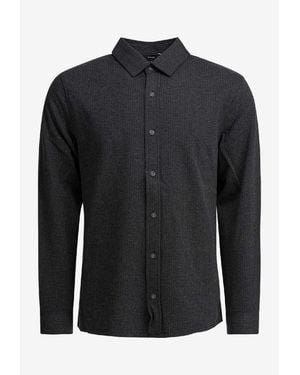 Vince Striped Buttoned Shirt - Black