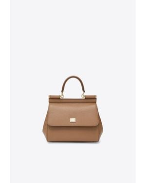 Dolce & Gabbana Small Sicily Top Handle Bag - White