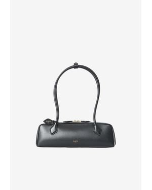 Alaïa Medium Le Teckel Elongated Shoulder Bag - White