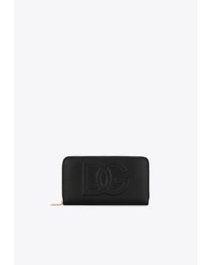 Dolce & Gabbana Dg Logo Zip-Around Wallet - White