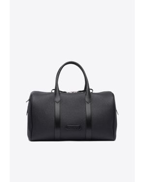 Tom Ford Medium Grained Leather Duffle Bag - Black