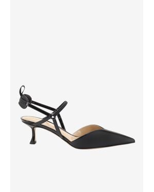 Fendi Very Colibrì 55 Patent Leather Pumps - White