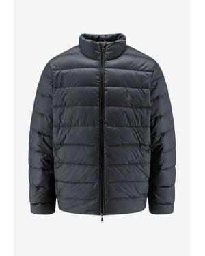Polo Ralph Lauren Logo Embroidered Down Jacket - Black