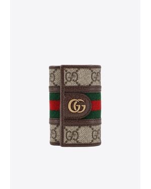 Gucci Ophidia Gg Supreme Key Case - White