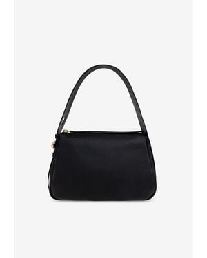 Tory Burch Romy Grained Leather Shoulder Bag - Black