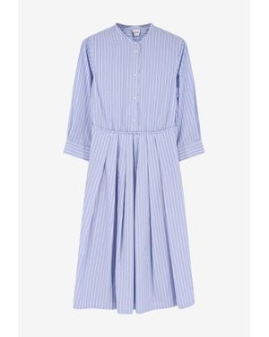 Aspesi Striped Midi Dress - Blue