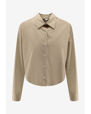 Aspesi Long-Sleeved Buttoned Shirt - Natural