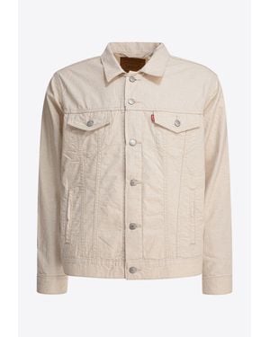 Levi's Linen-Blend Trucker Jacket - Natural