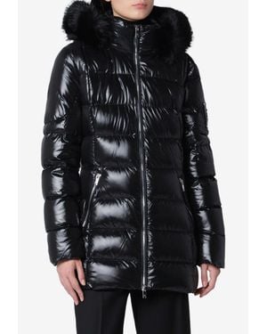 Moose Knuckles Celestia 3Q Down Jacket With Faux-Fur Hood - Black