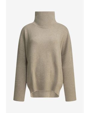 Lisa Yang Heidi Cashmere Turtleneck Sweater - Natural