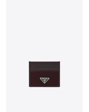 Prada Speedrock Leather Cardholder - White